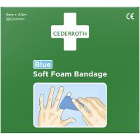 Blød skumbind Blue 6cmx4,5m CEDERROTH