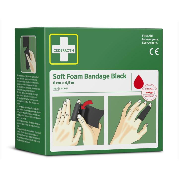 Blød skumforbinding Dirty Sort Cederroth – billede 2