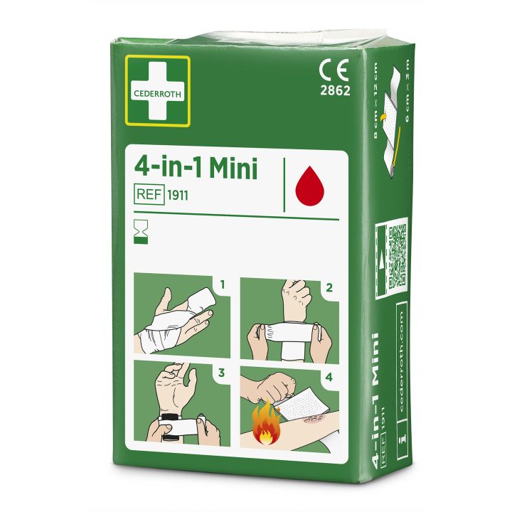 Blodstoppere 4-i-1 Mini Refill Grøn Cederroth – billede 3
