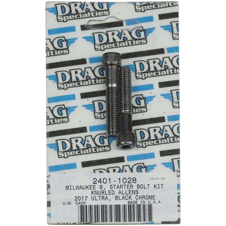 Bolt Kit Lifter Block Sort Krom DRAG SPECIALTIES – billede 2
