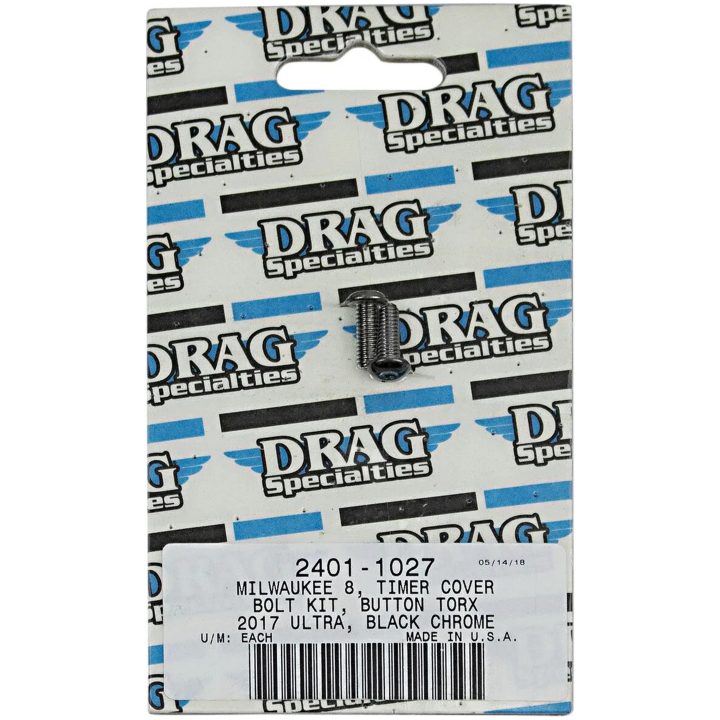 Bolt Kit Lifter Block Sort Krom DRAG SPECIALTIES – billede 2