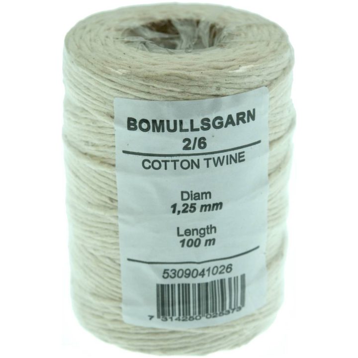 Bomuldsgarn snoet BOMULDGARN 1,25MMX100M – billede 3