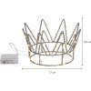Borddekoration Crown Sølv Star Trading – miniature 6