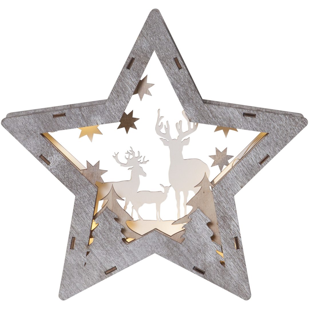 Borddekoration Fauna Brun Star Trading 24 x 25 cm