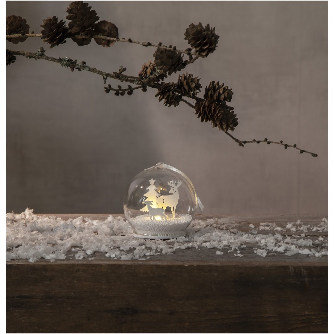 Borddekoration Fauna Hvid Star Trading 8 cm – billede 3