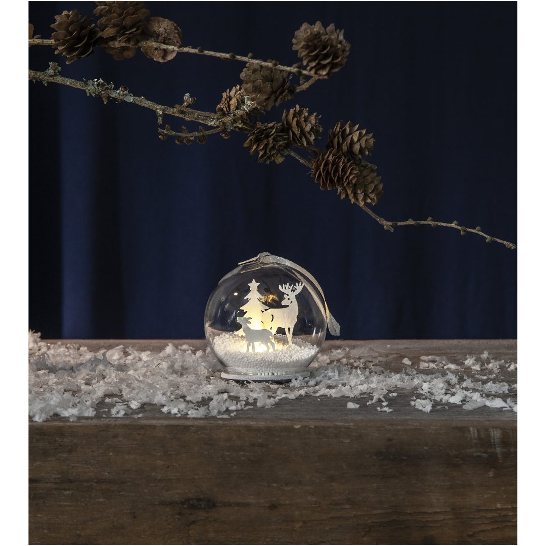 Borddekoration Fauna Hvid Star Trading 8 cm – billede 2