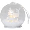 Borddekoration Fauna Hvid Star Trading 8 cm – miniature 1