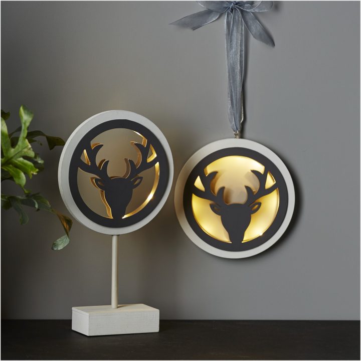 Borddekoration Woodworks Hvid Star Trading – billede 8