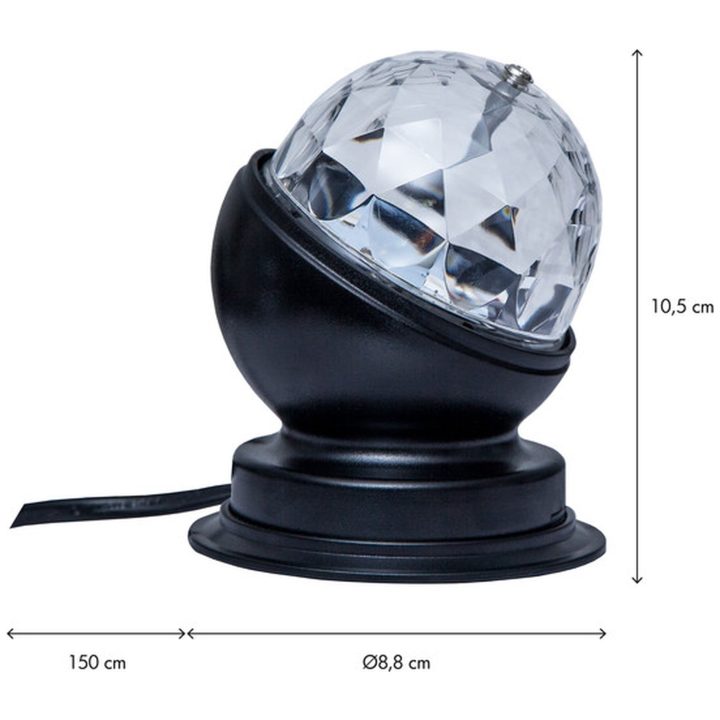Bordlampe Disco Sort Star Trading – billede 9