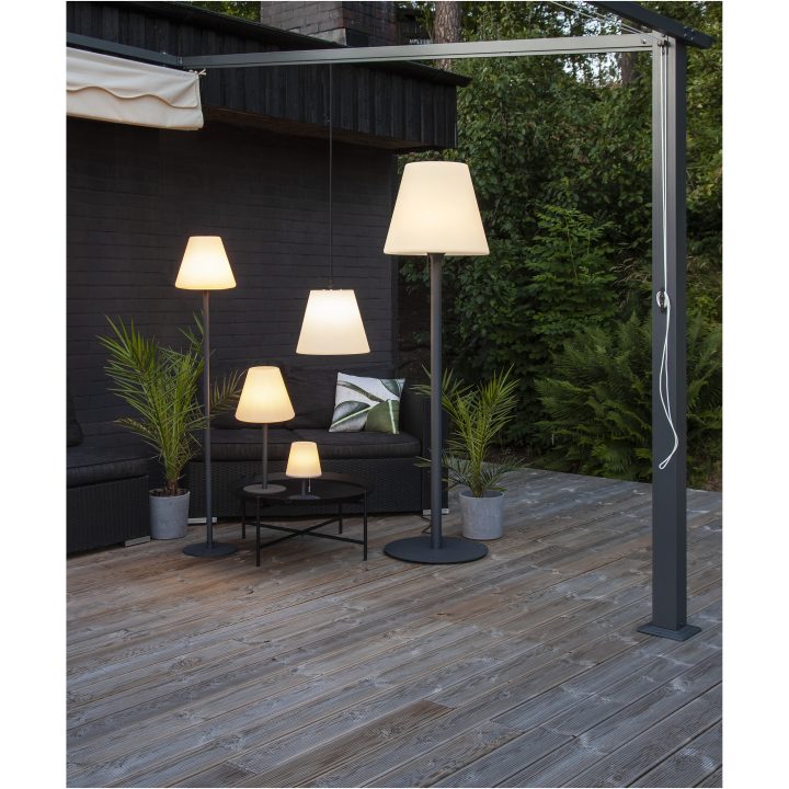 Bordlampe Kreta Grå Star Trading – billede 8