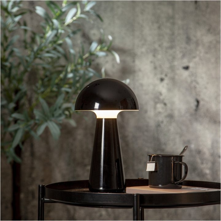 Bordslampa Mushroom Svart Star Trading – billede 2