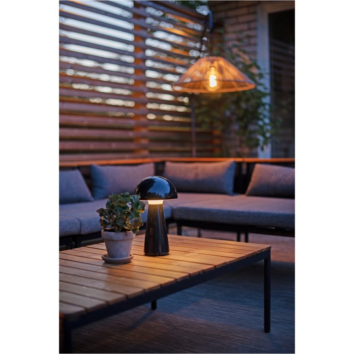 Bordslampa Mushroom Svart Star Trading – billede 9