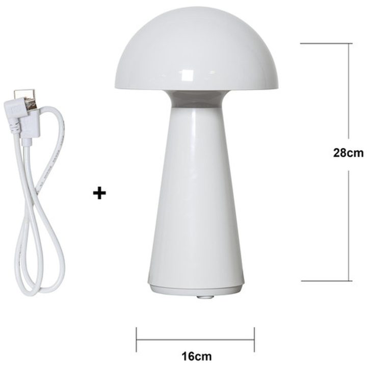 Bordslampa Mushroom Vit Star Trading – billede 11
