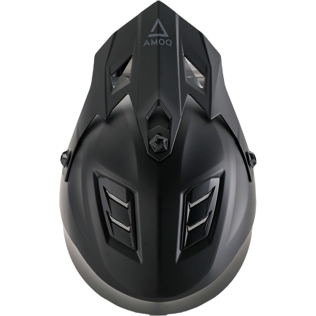 Børne Crosshjelm Meteor V2 Blackout AMOQ YS (47-48) – billede 4