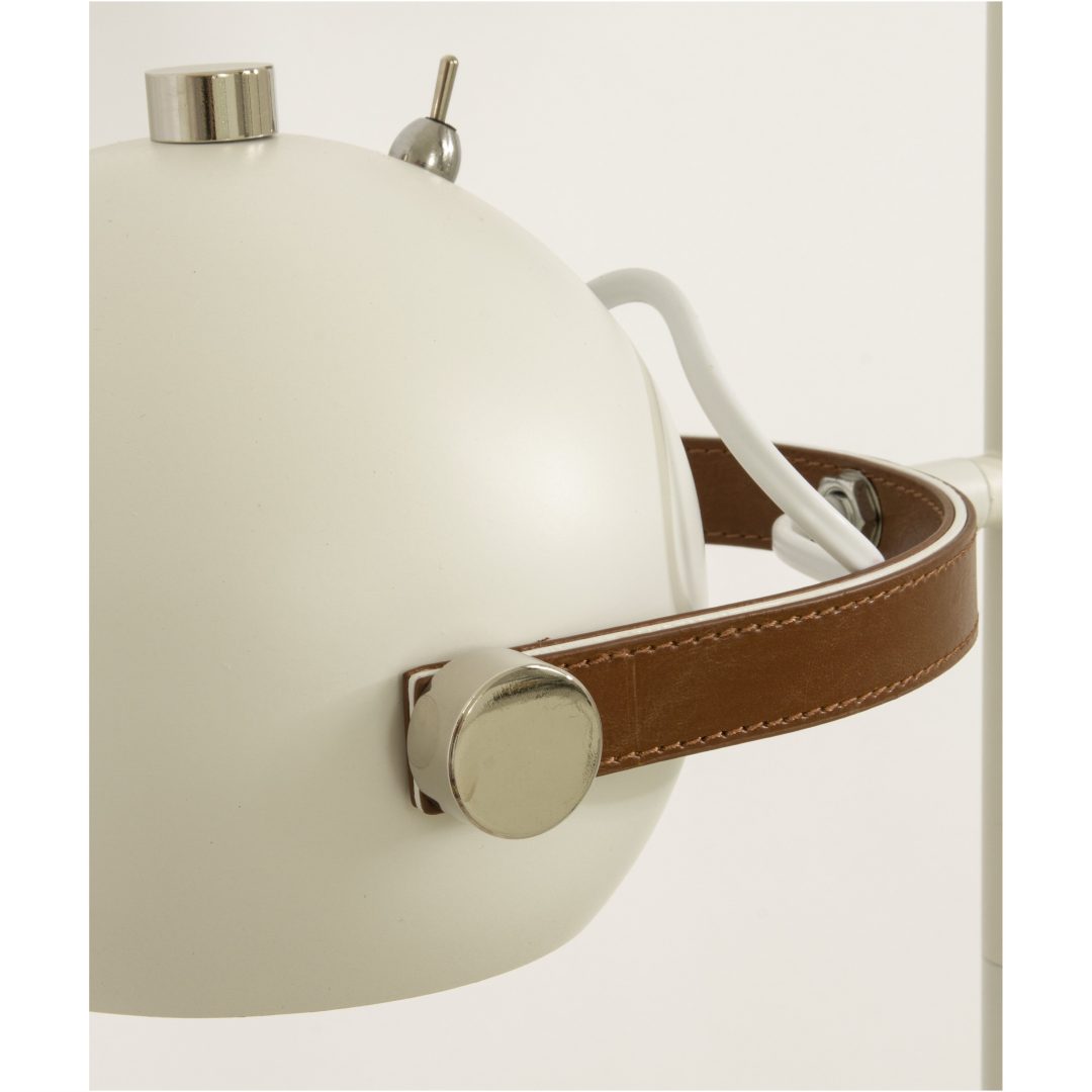 Bow Gulvlampe, 1-arm, Hvid ANETA HOME Sokkel GU10 Hvid /Brun /Sølv – billede 3