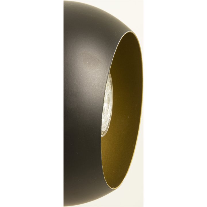 Bow Gulvlampe., 1-arm, Sort ANETA HOME Sokkel GU10 Sort /Mat Messing – billede 4