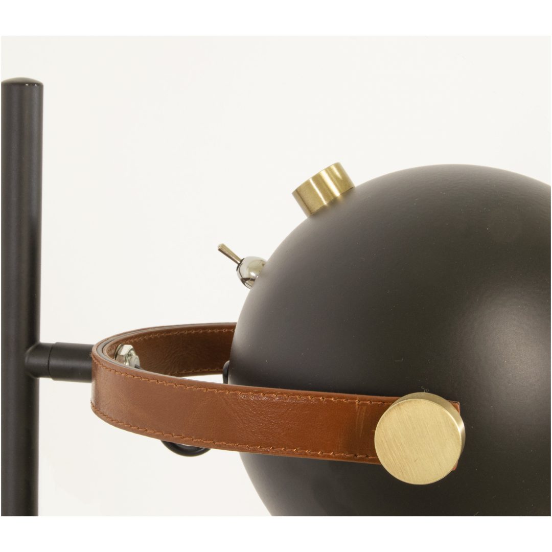 Bow Gulvlampe., 1-arm, Sort ANETA HOME Sokkel GU10 Sort /Mat Messing – billede 3