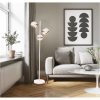 Bow Gulvlampe. 3-armet, Hvid ANETA HOME Sokkel GU10 Hvid /Brun /Sølv – miniature 5