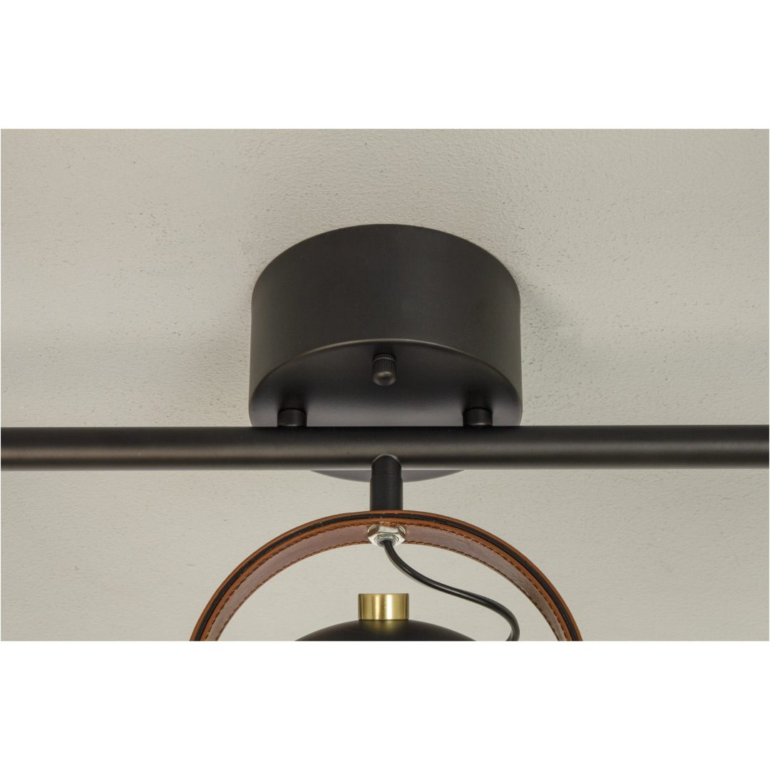 Bow Loftspot, Sort ANETA HOME Sokkel GU10 Sort /Mat Messing – billede 5