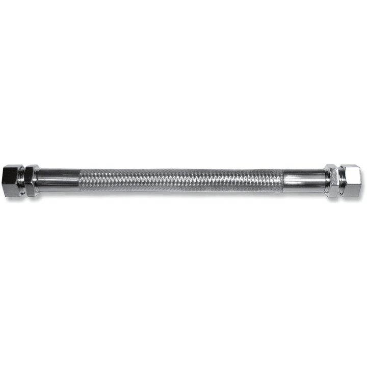 Brændstofslange Crossover Flettet Rustfrit Stål Sølv DRAG SPECIALTIES – billede 2