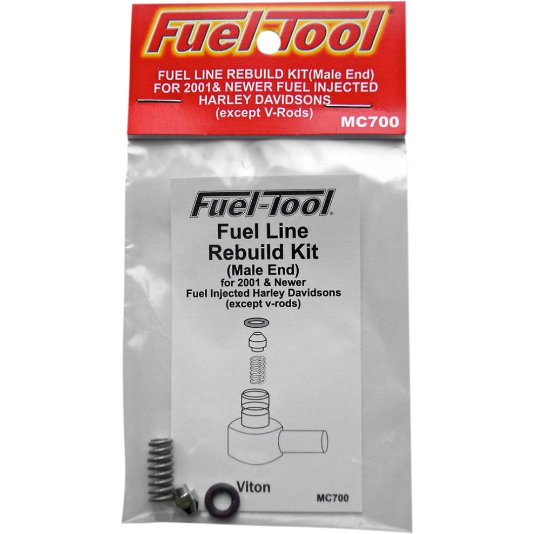 Brændstofslange Rebuild Kit Sort Sølv FUEL-TOOL