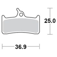 Brake pad bicycle Organic: Shimano XT BR-M755 Grimeca System MOTO-MASTER