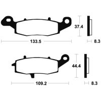 Brake Pads MTR204 Sintered Metal Tecnium