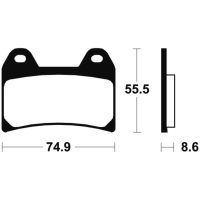 Brake Pads MTR206 Sintered Metal Tecnium