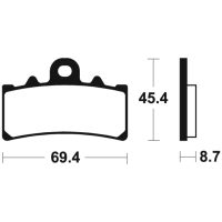 Brake Pads MTR377 Sintered Metal Tecnium