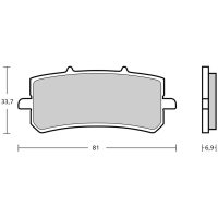 BREMBO GP4 Z04 Sintered Metal Brake Pads - 107A48684