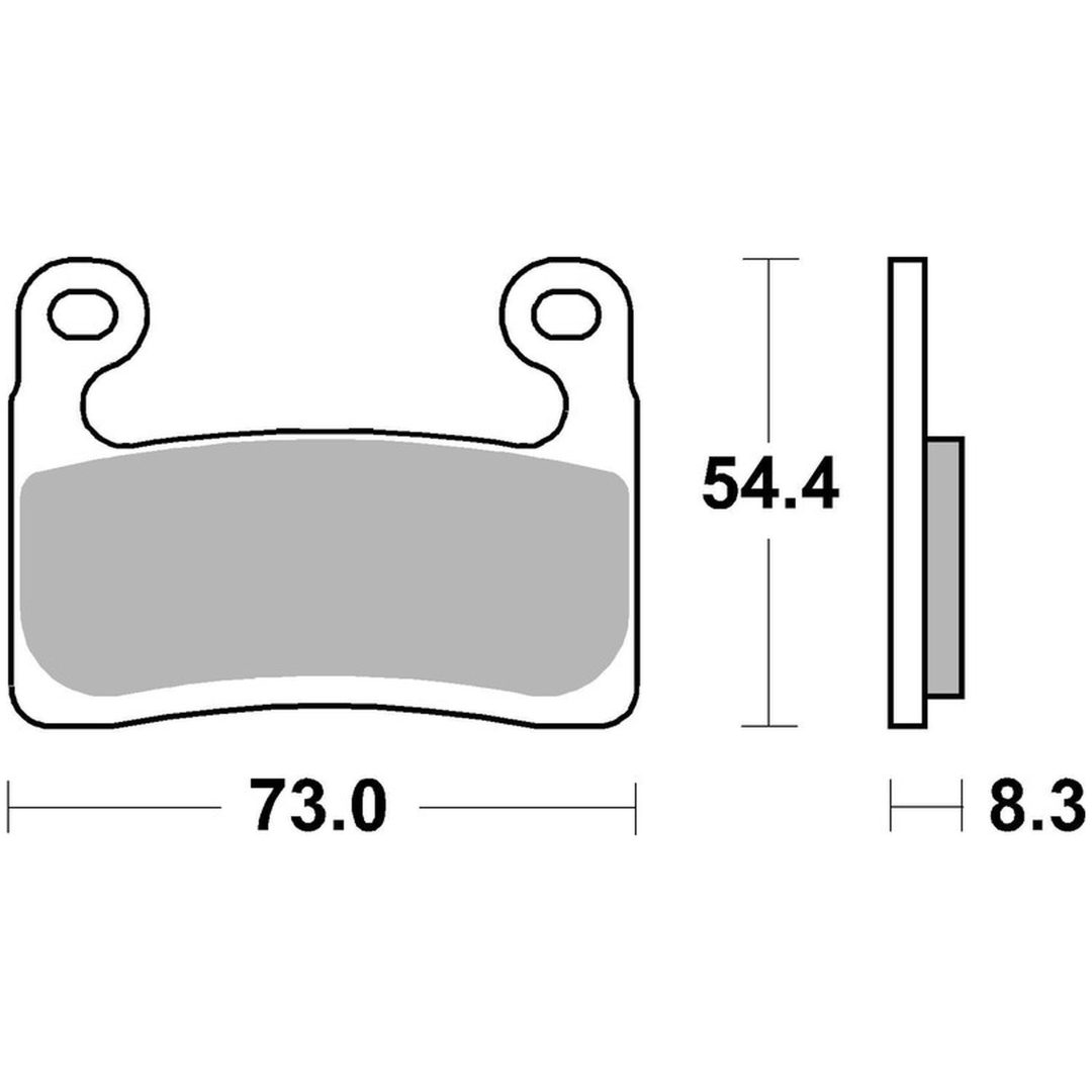 Bremsbelægning Racing Sintrede Metal Brembo Naturlig