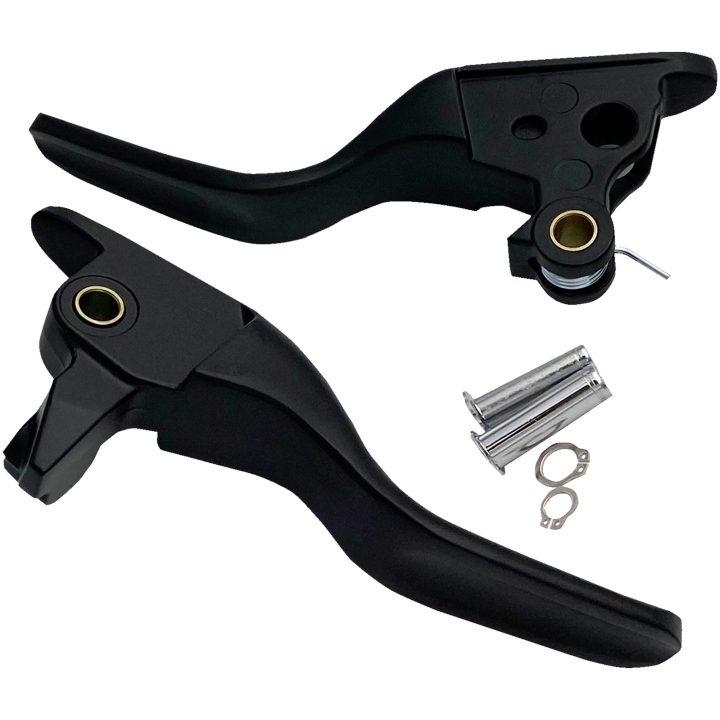 Bremse- og koblingshåndtag Short Sort Mat Aluminium DRAG SPECIALTIES