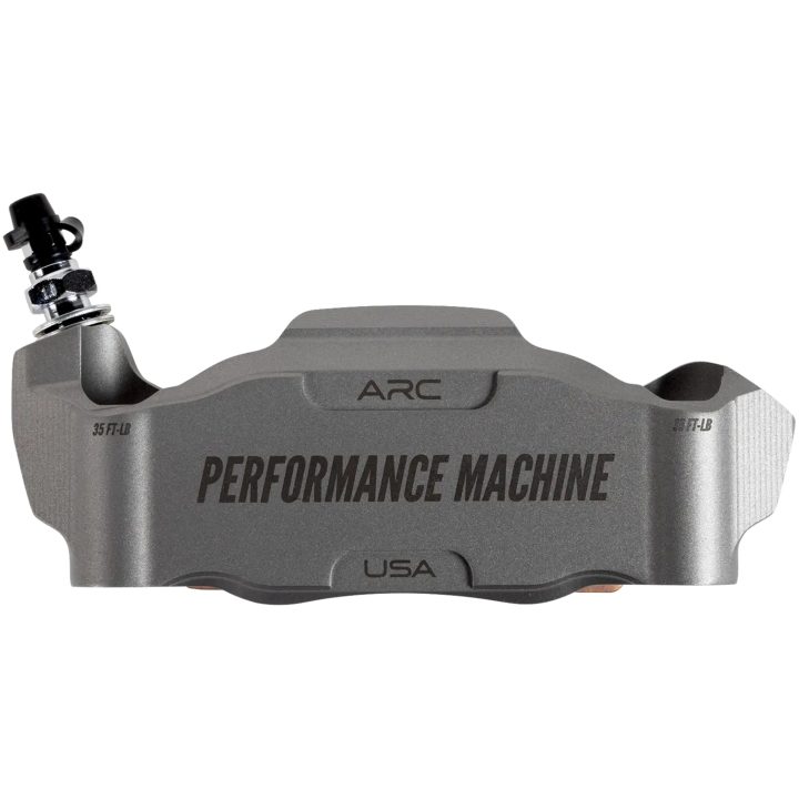 Bremsekaliber Race Series Radial 4-Stemplet Grå Gunmetal PERFORMANCE MACHINE – billede 3