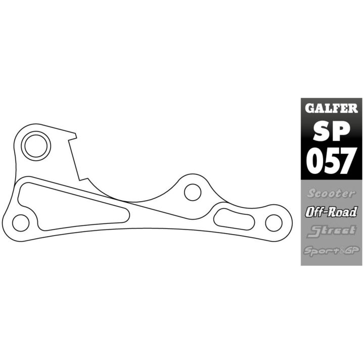 Bremsekaliberflytningsbeslag Oversize Sort GALFER – billede 2