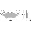 Bremseklodser Ats All-terrain Sintrede SBS Bremseklods – miniature 2