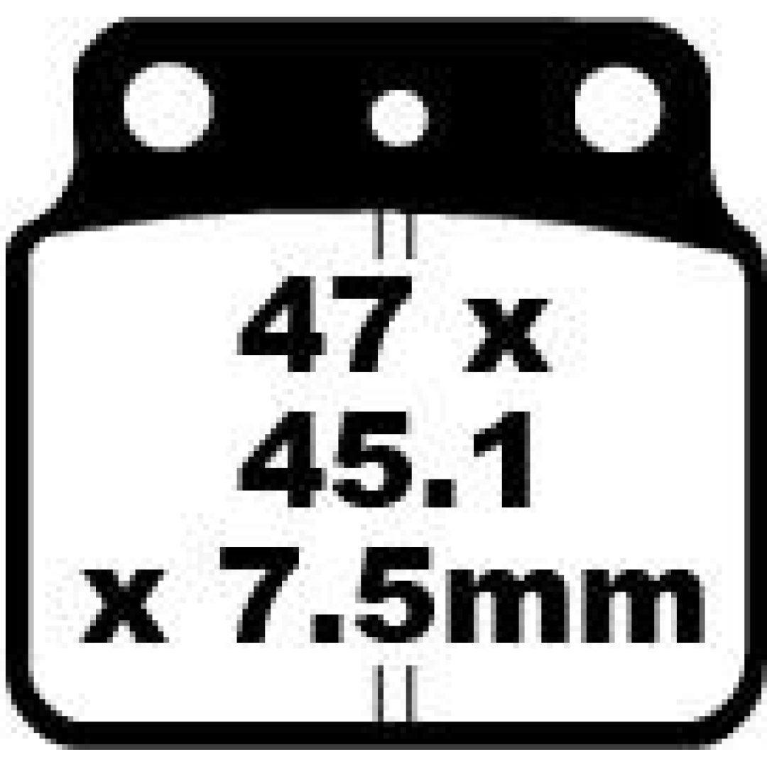 Bremseklodser BAG Long Life R Metal Sinter EBC EBC DISC PAD SET