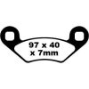 Bremseklodser BAG Long Life R Metal Sinter EBC EBC DISC PAD SET – miniature 1