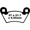 Bremseklodser BAG Long Life R Metal Sinter EBC EBC SEMI METALLIC PAD SET – miniature 1