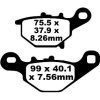 Bremseklodser BAG Long Life R Metal Sinter EBC Lang Levetid – miniature 1