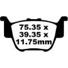 Bremseklodser BAG Long Life R Metal Sinter EBC Lang Levetid – miniature 1