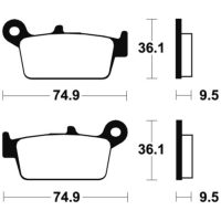 Bremseklodser BAG Organisk Tecnium