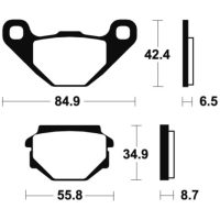 Bremseklodser BAG Organisk Tecnium