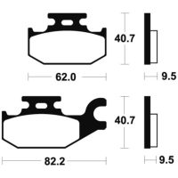 Bremseklodser BAG Organisk Tecnium