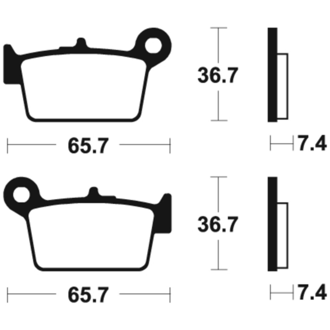 Bremseklodser BAG Organisk Tecnium