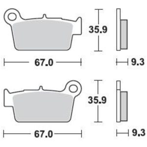 Bremseklodser BAG Sintered BRAKING