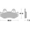 Bremseklodser BAG Sintrede Metal Brembo – miniature 1