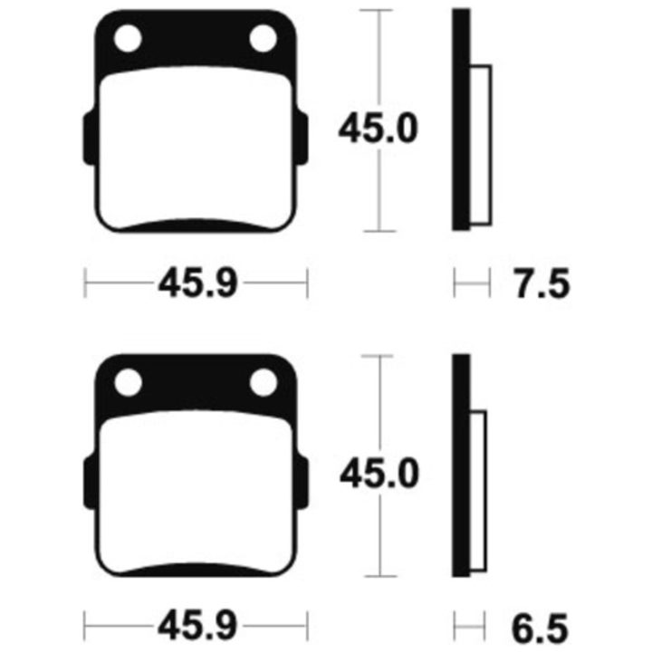 Bremseklodser BAG Sintrede Metal Tecnium – billede 2
