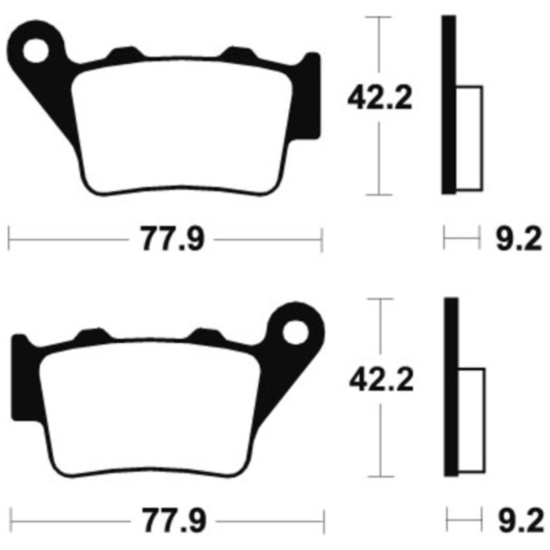 Bremseklodser BAG Sintrede Metal Tecnium – billede 2
