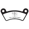 Bremseklodser BAG TT Sport Carbon EBC BRAKE PAD CARBON ENDURO – miniature 1