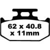 Bremseklodser BAG TT Sport Carbon EBC TT Sport Carbon – miniature 1